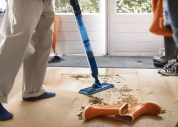 Philips OneUp elektrische dweil 2x sneller, 2x schoner, zonder emmer je vloer brandschoon